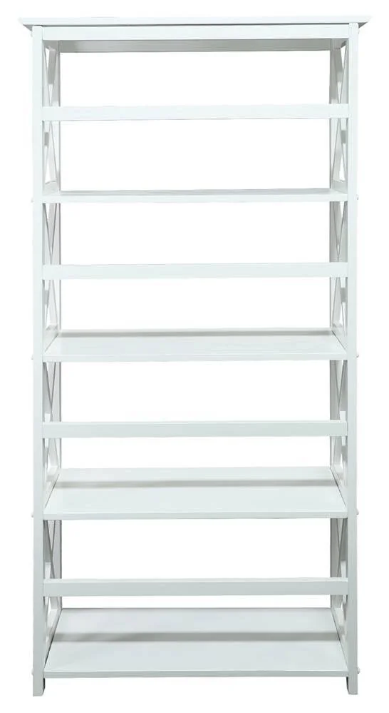 Casual Home Montego 5-Shelf Bookcase - White
