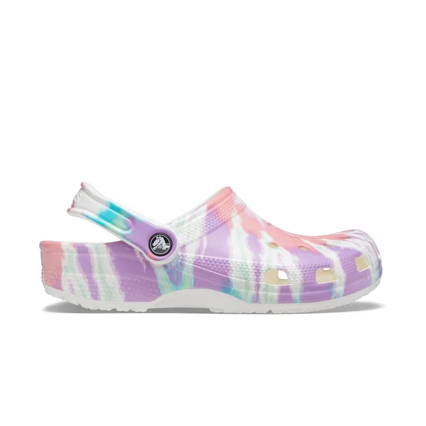 Crocs Fresco, Multi Classic Tie-Dye Graphic Clog Shoes