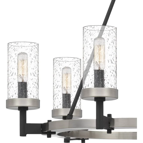 Quoizel Lighting FLN5025EK Fallon Chandelier 6 Light Earth Black