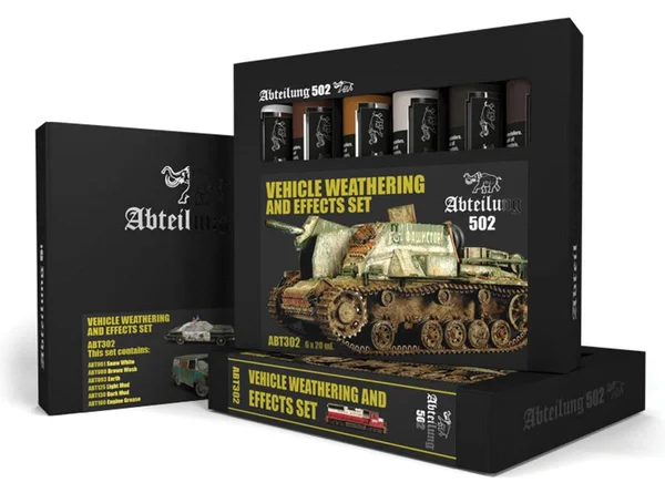 Abteilung 502 Vehicle Weathering and Effects Set, 6 x 20ml