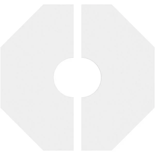 22 inchod x 6 inchid x 7 1/2 inchc x 1 inchp Logan Architectural Grade PVC Contemporary Ceiling Medallion, Two Piece