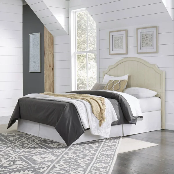 Homestyles Provence Antiqued White Queen/Full Headboard - 5502-501