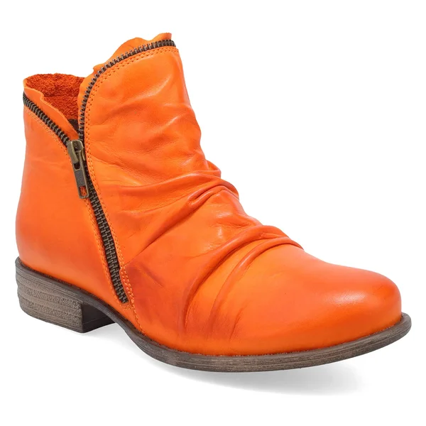 Miz Mooz Luna Women's Ankle Boot Orange Size 8
