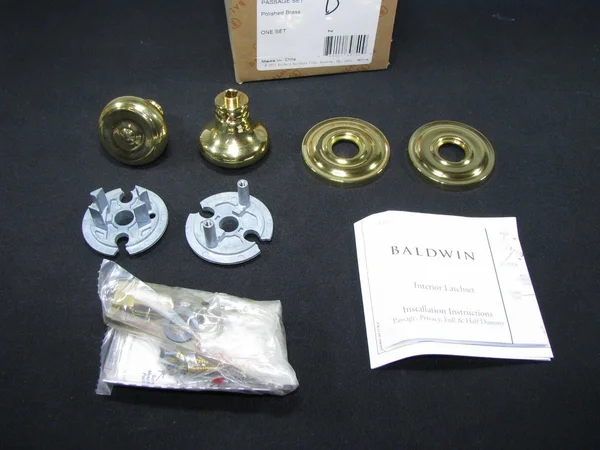 Baldwin 5020030priv Colonial Privacy Door Knob - Polished Brass