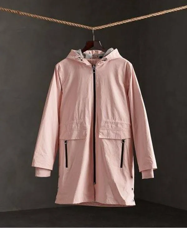 Superdry Essentials Hydrotech - Pink - Long Coats