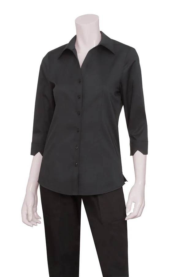 Women's Finesse Shirt - Black - 3XL - Chef Works