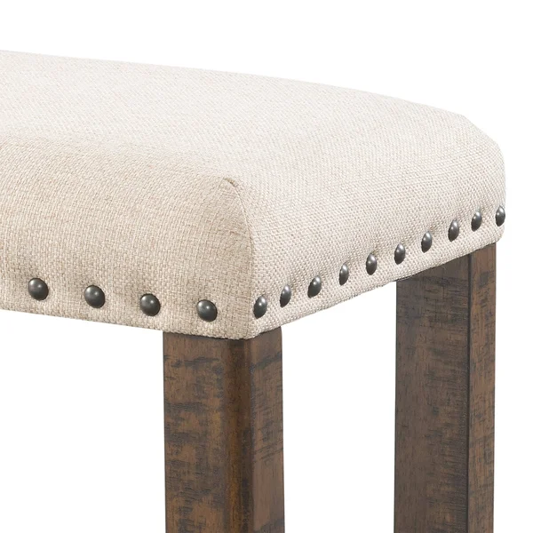 Picket House Furnishings Dex Dining Bench, Brown, 40" x 17" x 19"