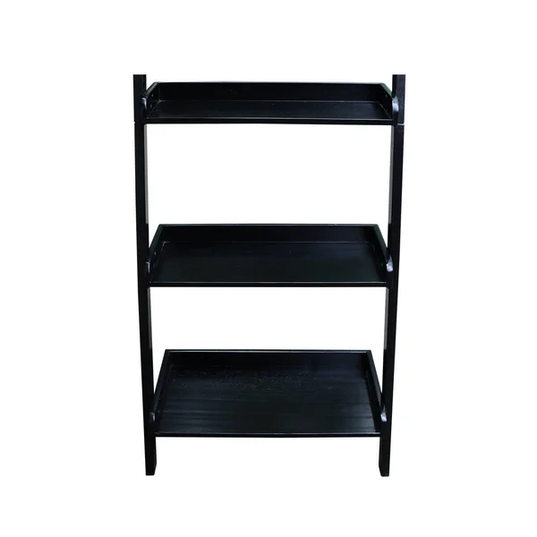 International Concepts Lean To Shelf Unit with 5 Shelves, Black