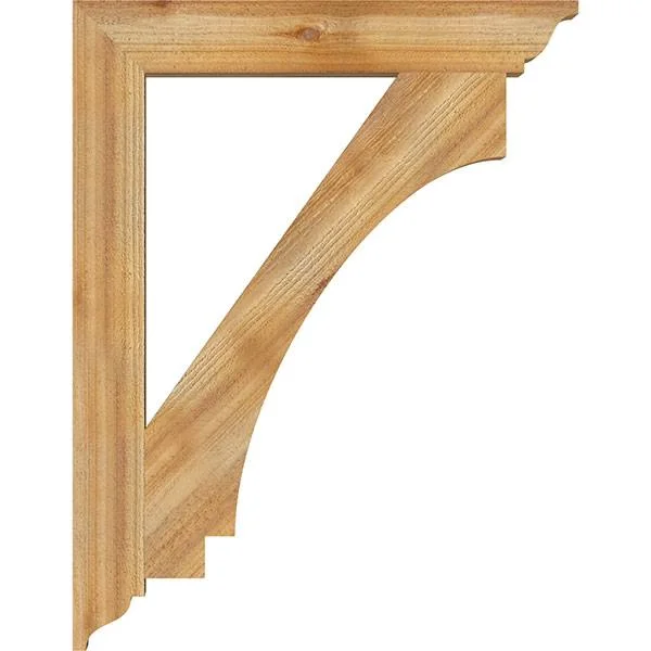 Ekena Millwork BKT04X28X36IMP01RWR 4x22W x 28x22D x 36x22H Imperial Traditional Rough Sawn BRACKET, Western Red Cedar