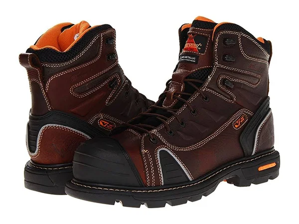 Thorogood Men's 6x22 Safety Toe Boots - Brown, 15 M