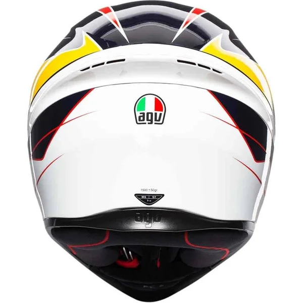 AGV K1 Pitlane Helmet - Blue/Red/Yellow - XL