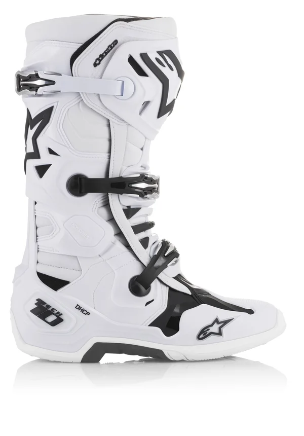 Alpinestars Tech 10 Cool Grey Orange Fluo Boots - Size: 9