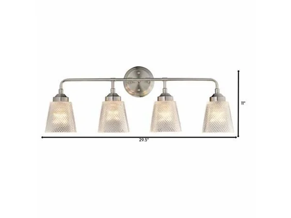 Varaluz 312B04 Westport 29x22 Bathroom Light - Nickel