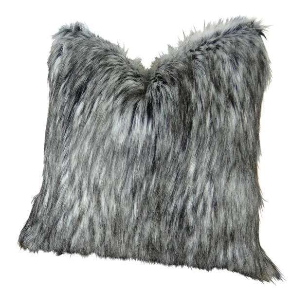 Plutus Siberian Faux Husky Handmade Throw Pillow 22x22 x 22x22