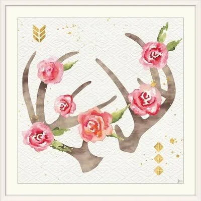 &Wild Bohemian IV& by Jess Aiken Graphic Art Print Great Big Canvas Format: White Frame, Size: 38x22 H x 38x22 W x 1x22 D