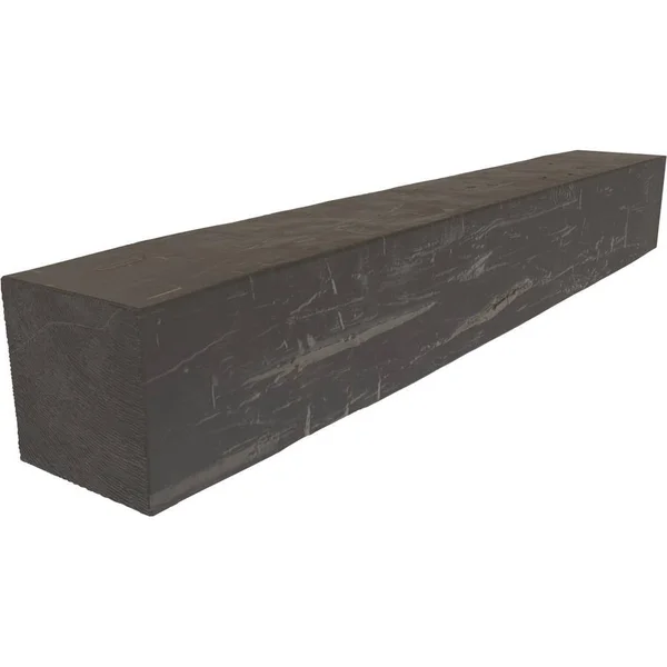 Ekena Millwork MANUHH04X08X36AC 4x22H x 8x22D x 36x22W Hand Hewn Faux Wood Fireplace Mantel - Aged Cedar