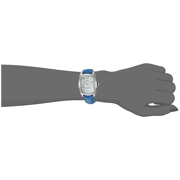 Invicta 19520 Women's Lupah Mop Dial Blue Leather Strap Crystal Watch