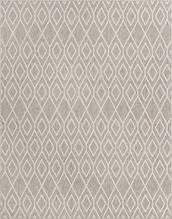 Jill Zarin Outdoor Turks and Caicos 7&10x22 x 10& Area Rug - Gray