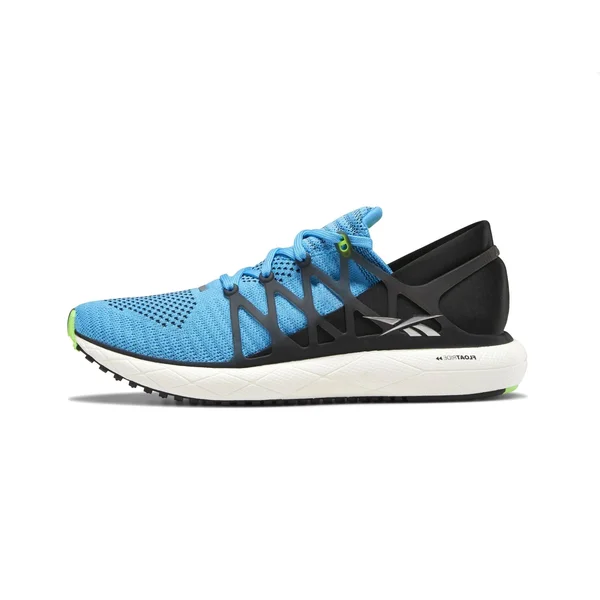 Reebok Men's Floatride Run 2.0 Running Shoe Bright CYAN/BLACK/SOLAR Green 11.5