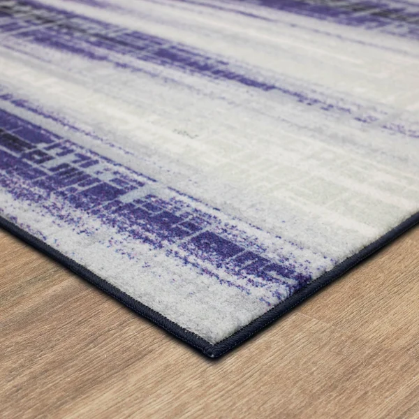 Mohawk Home Kaven Navy 6 ft. x 9 ft. Abstract Area Rug, Blue