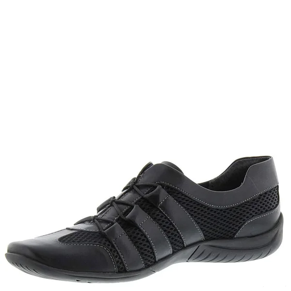 Walking Cradles Womens Audio Low Top Fashion Sneakers, Black
