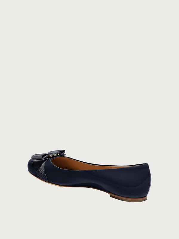 Salvatore Ferragamo Women Varina Ballet Flat Blue Size 4.5