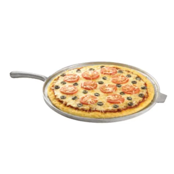 Tablecraft (CW4100GN) Green 16x22 Sand Cast Aluminum Pizza Tray with Handle