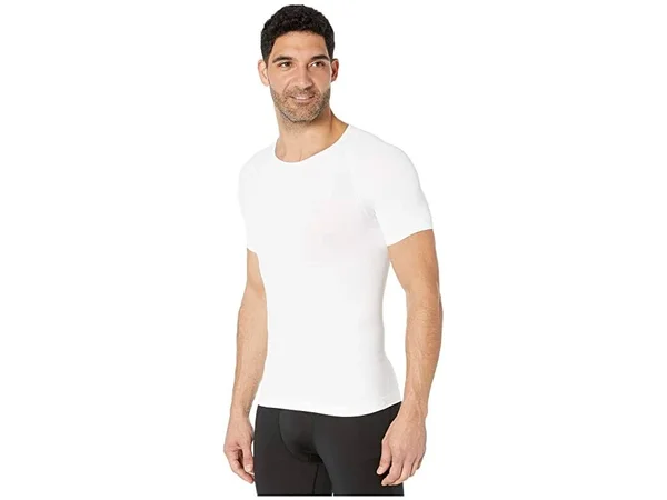 Spanx Men's Zoned Performance Crew Neck Undershirt - White - XL