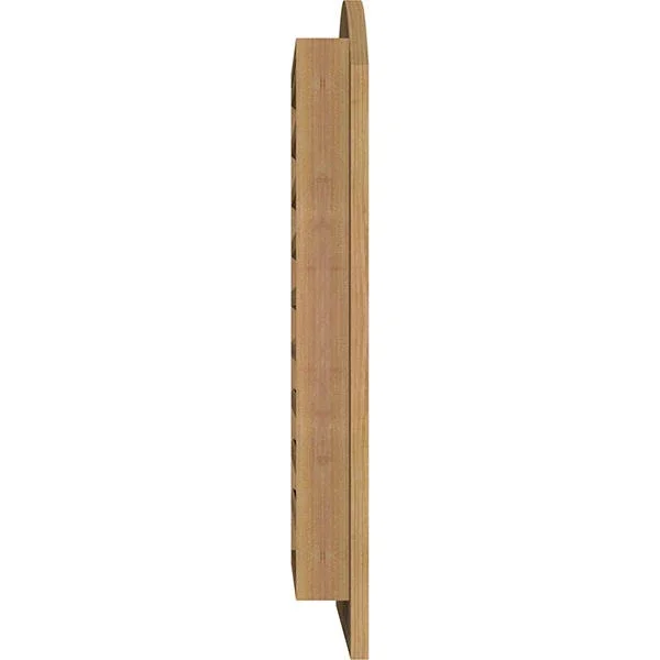 Ekena Millwork GVWAR14X2601SFUWR 14x22W x 26x22H Arch Top Gable Vent (19x22W x 31x22H Frame Size): Unfinished, Functional, Smoot
