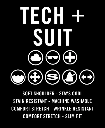 Perry Ellis Men's Slim Fit Washable Black Suit Pant - Size 38 x 30, Polyester/Elastane/Viscose, Solid