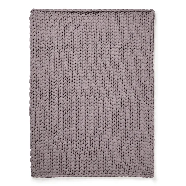 Chunky Knit Throw - Grey