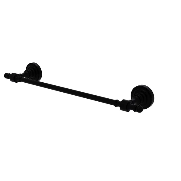 Allied Brass Retro Dot Collection 30 inch Towel Bar Black Matte