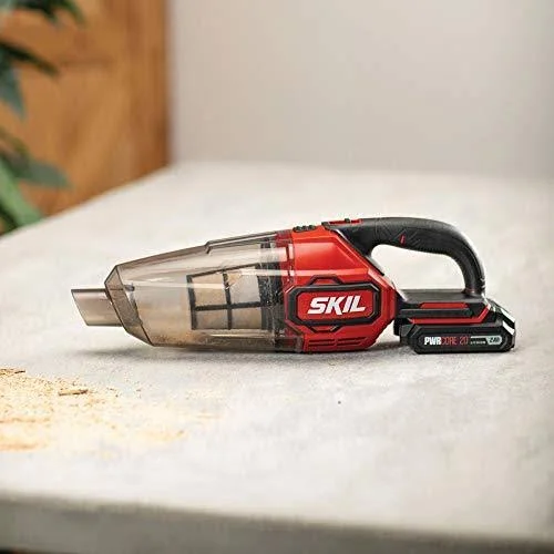 Skil PWRCore 20V Handheld Vacuum, Includes 2.0Ah Lithium Battery and PWRJump Charger - VA593602