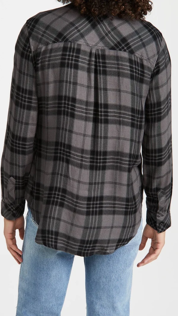 Rails Hunter Button-Up Shirt-Women's Charcoal Jet - XL