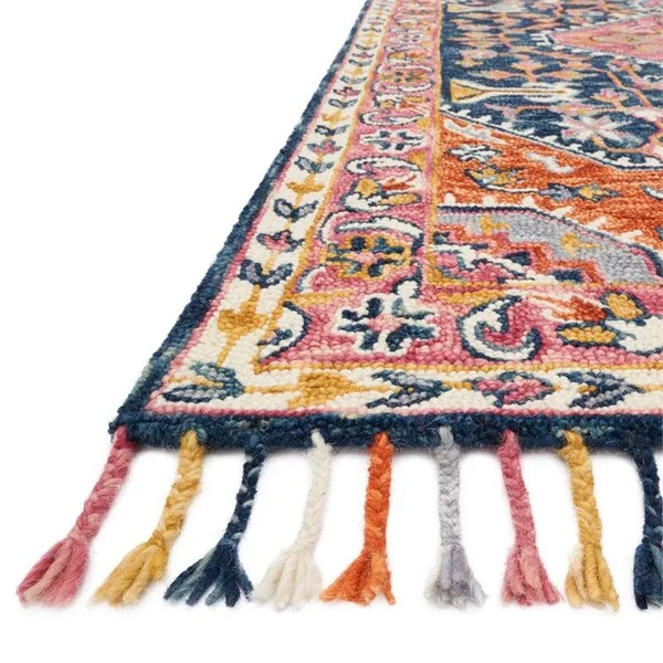 Loloi Zharah ZR-01 7&9x22 x 9&9x22 Navy - Multi Rug