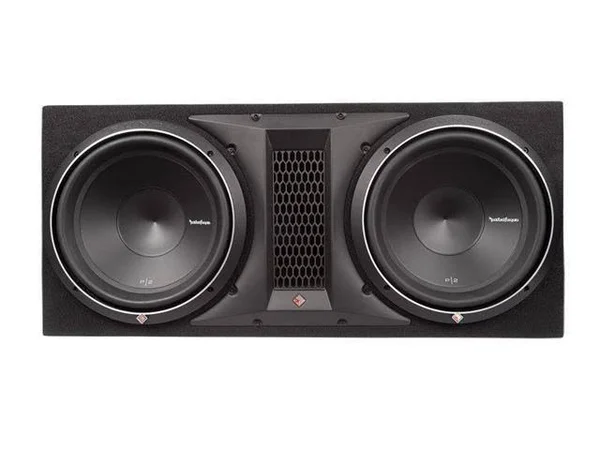 Rockford Fosgate P2-2X12 12x22 1600W Loaded Subwoofer Sub Enclosure+Amp+Amp Kit