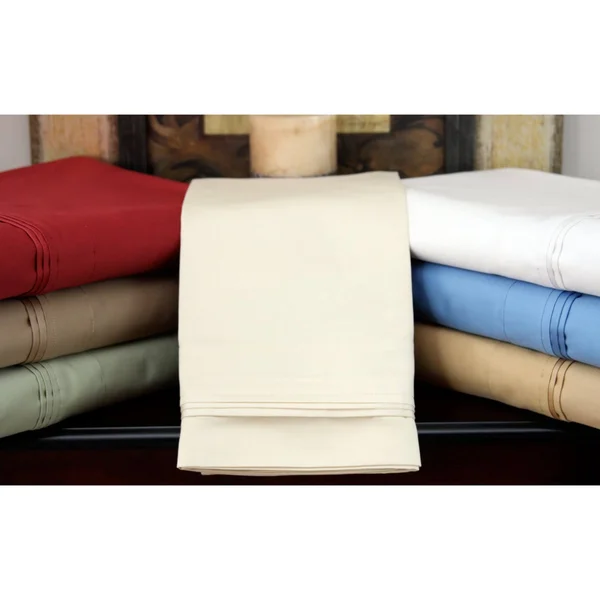 Superior 1000 Thread Count Cotton Solid Duvet Set - Full/Queen - Blue