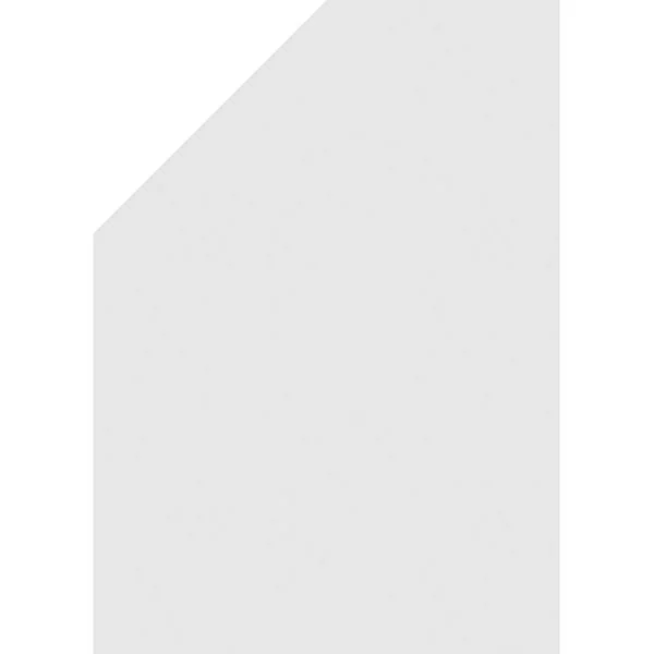 Ekena Millwork GVPOR24X3201SN 24x22W x 32x22H Half Octagon Top Right Surface Mount PVC Gable Vent: Non-Functional, w/ 3-1/2x22W