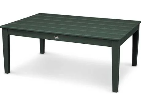 POLYWOOD Newport 28x22 x 42x22 Coffee Table - White, 42" x 17" x 27.38"