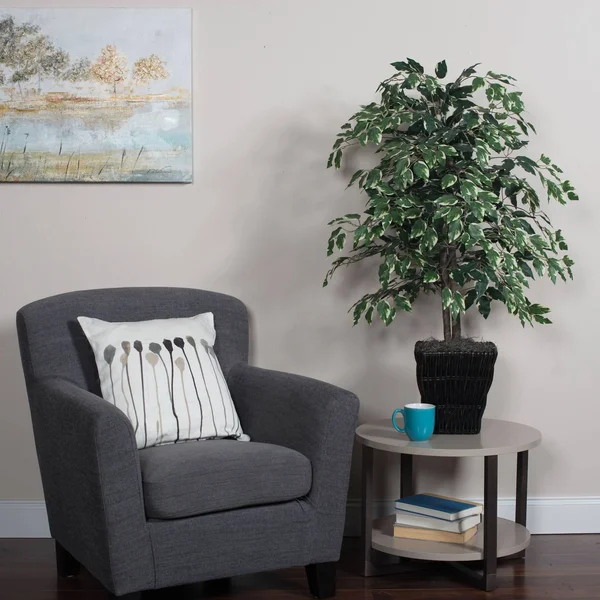 Vickerman 4& Variegated Ficus Bush in Sq Willow