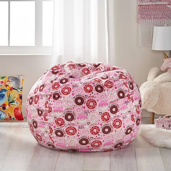Noble House - Mayfly Fabric Bean Bag - Pink Donut Print