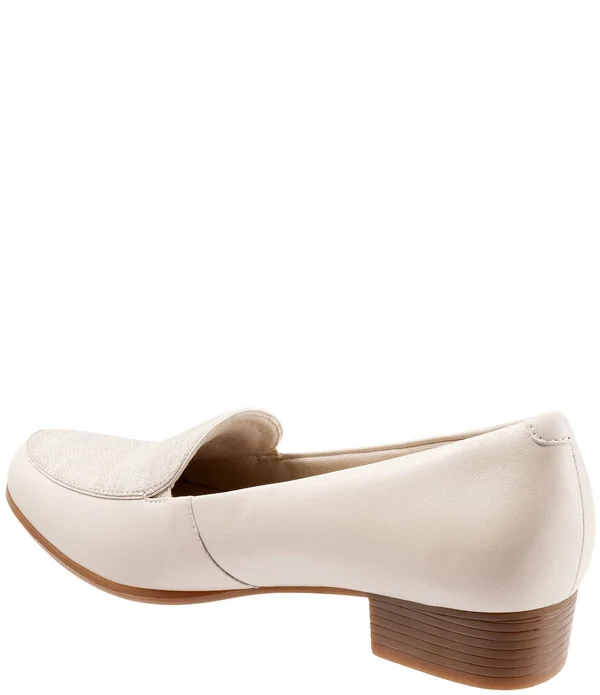 Trotters Women's Monarch, Nude Metallic Linen Size: 10 N