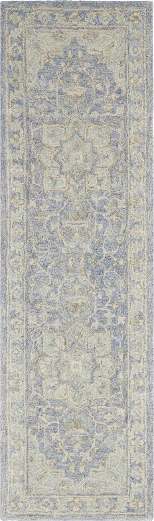 Nourison Jazmine JAZ01 8&6x22 x 11&6x22 Denim Area Rug