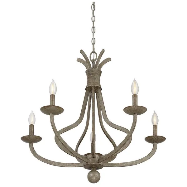 Savoy House - 1-761-5-12 - Rosette Chateau Linen 5 Light Chandelier