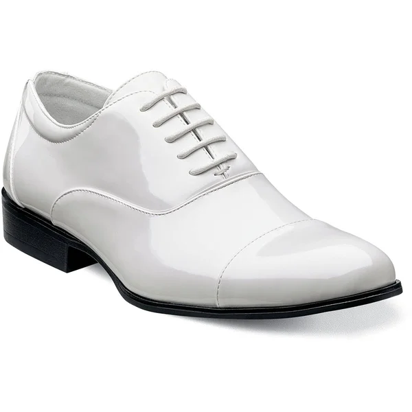 Stacy Adams Gala Men's Oxford Dress Shoes, Size: 10 Wide, White