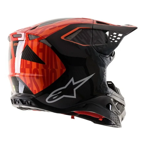 Alpinestars Supertech M10 Alloy Helmet - Black/Orange/Red - XL
