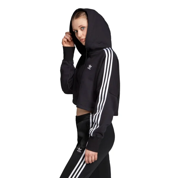 Adidas Cropped Hoodie Black