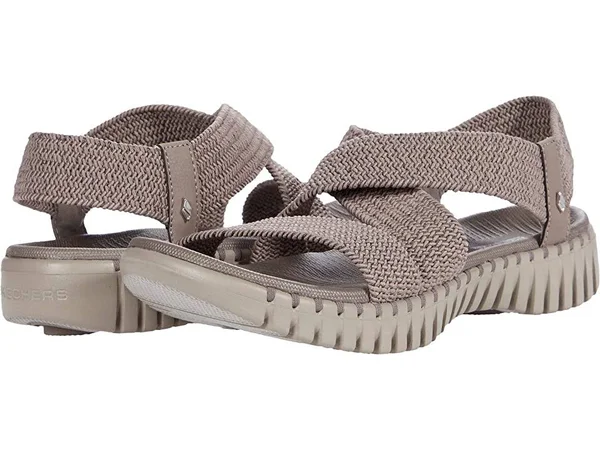 Women's Skechers GOwalk Smart Hidden Shore Strappy Sandal - Adult, Size: 7, Dark Taupe