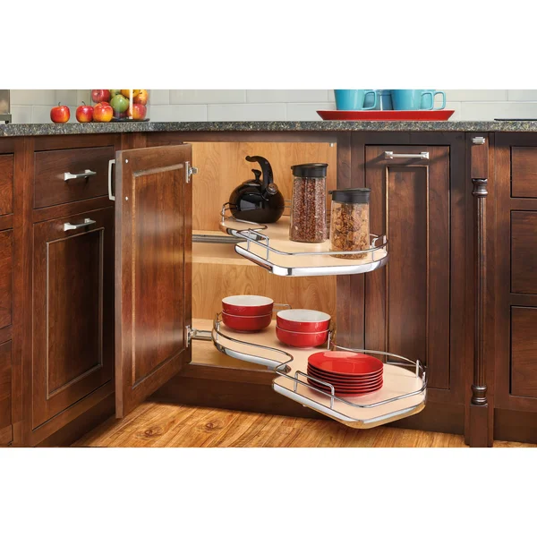 Rev-A-Shelf Right-Handed 2-Tier Organizer for A Blind Left