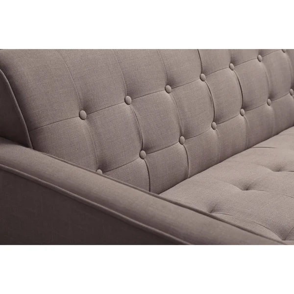 Carson Carrington Haparanda Tufted Grey Linen Sofa - Nolan Grey Sofa